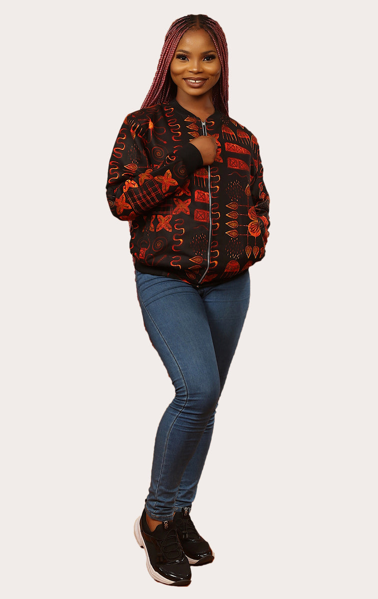 Temidayo African Print Bomber Jacket – Bolaji Trendy House of Fashion