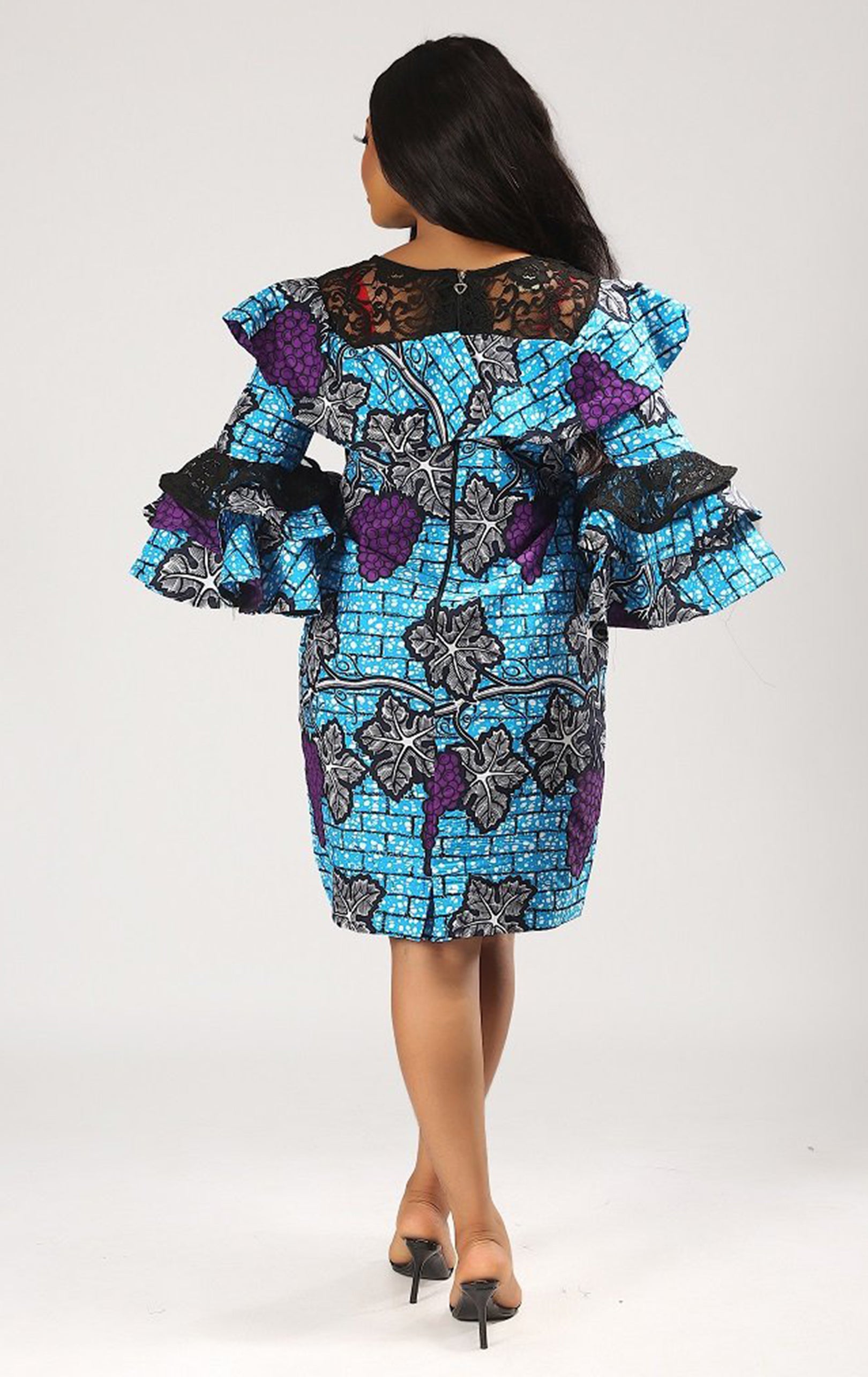 Remi African Print Round Neck Dress Bolaji Trendy House of Fashion Remi African Print Round Neck Dress Bolaji Trendy House of Fashion